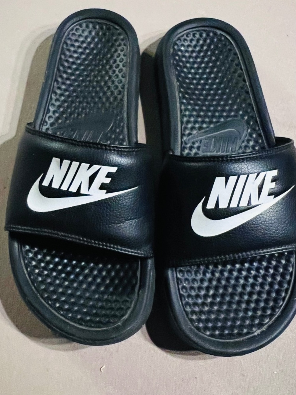 Mens Black Nike Slides